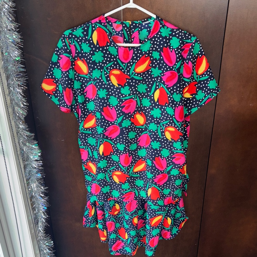 TanJay Colorful Floral Skirt Set